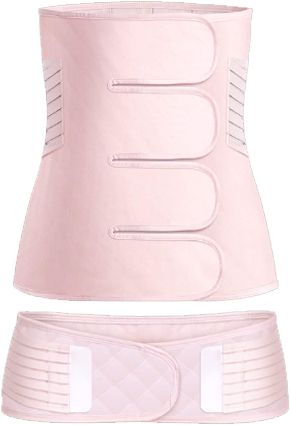 Maternity Belt Pregnancy Belly Support Band Breathable Adjustable Tummy Abdominal Brace to Relieve Hip Back Pelvic Round Ligament Pain Helps Running Walking M,Pink-L