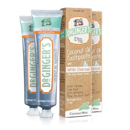 Dr. Ginger’s White Charcoal Toothpaste 2-Pack
