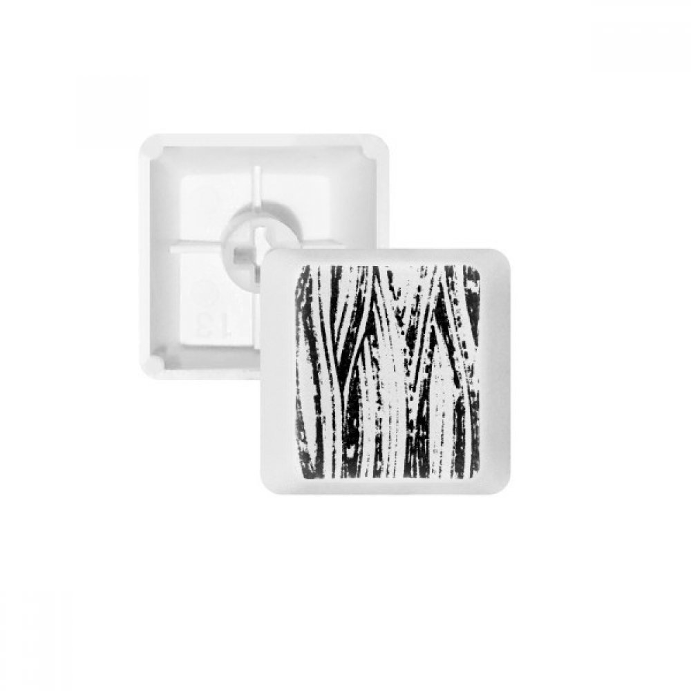 Teclas PBT textura de líneas verticales para teclado mecánico OEM blancas sin letras 4
