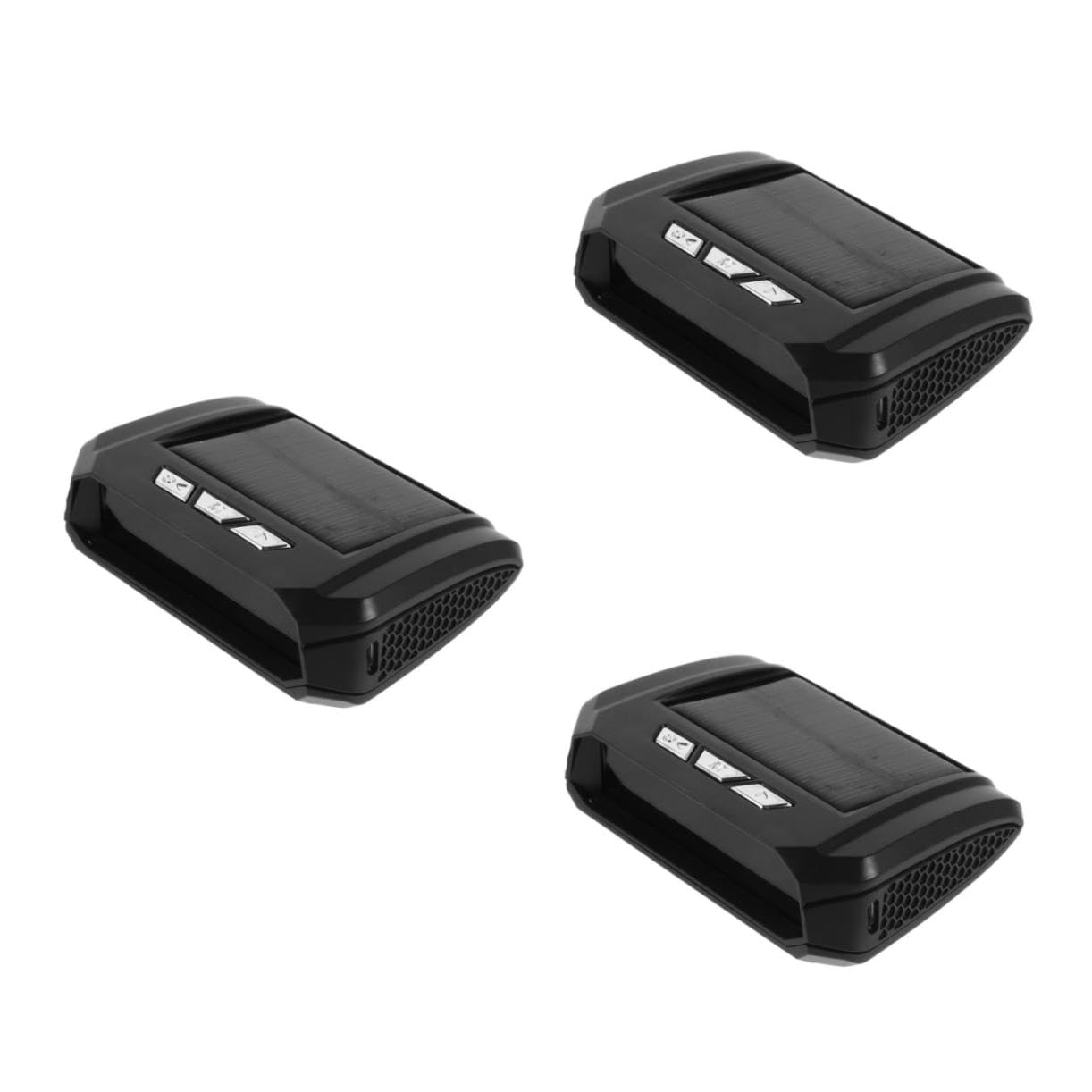 Cabilock Reloj Digital Con Pantalla De Temperatura Para Coche 3 Unidades Con Fecha Solar Sencillo Para Salpicadero Multidigital Pequeño Para Camión Abs Color Negro