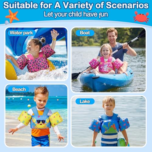 Image of MoKo Toddler Swim Vest for 20-30-50lbs, Kids Swim Arm Band
