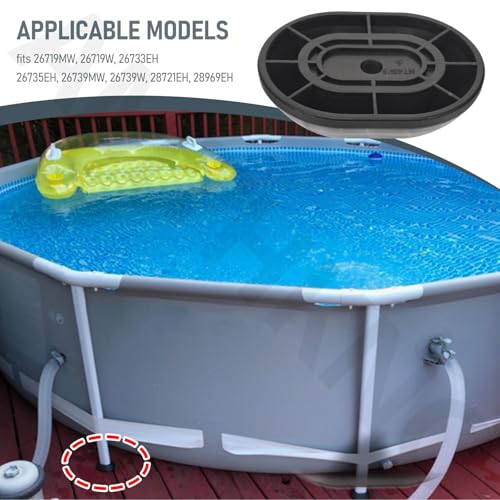 4 Pack 12465 Leg Cap Replacement for in-tex 14ft 15ft 16ft Round Pools by AMTHKNO - Used condition - Image 4