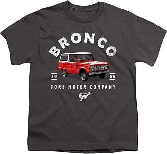 Ford Bronco Bronco Illustrated Unisex Youth T Shirt for Boys and Girls