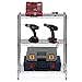 Furinno Wayar Heavy Duty Wire Shelving System, 3-Tier, Chrome