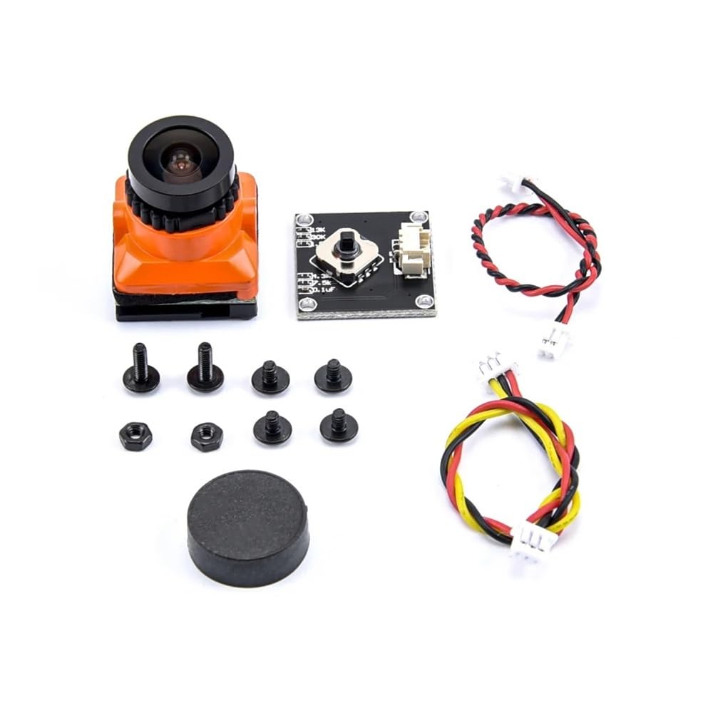 Obiektyw FPV 2,1 mm o mocy 1500 TVL, 1800 TVL i 2000 TVL z wewnętrzną regulacją do drona wyścigowego RC FPV (1500TVL Black)