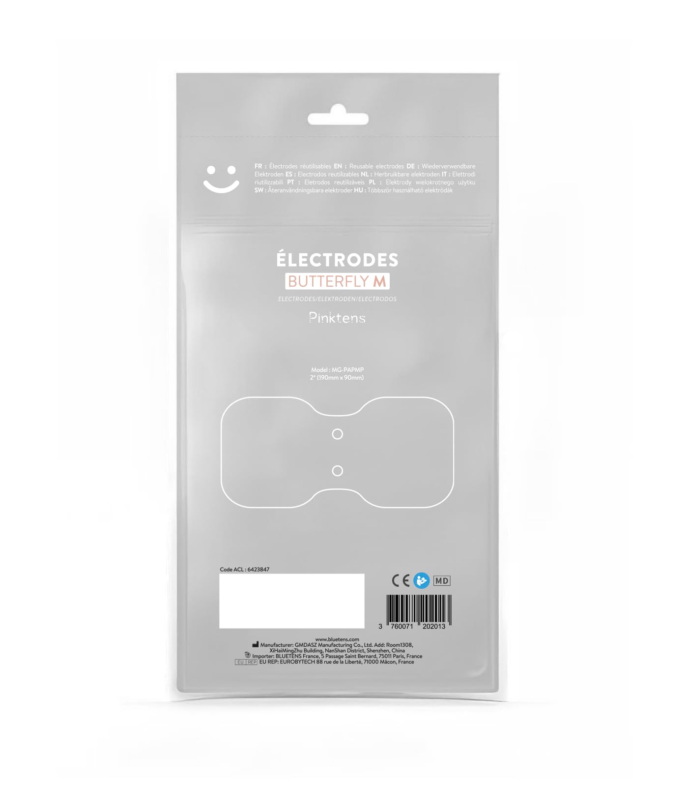 Kit Papillon Pinktens – Accessoire Sans Fil Pour TENS