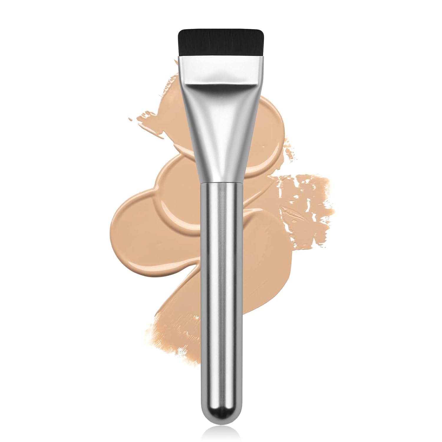 glass skin foundation professional brush (18) | full coverage & finish| ultra soft bristles high density bristles easy blending for cream & liquid foundation streak free application