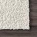 nuLOOM Marlow Machine Washable Soft Shaggy Faux Sheepskin Area Rug, 6x9, White