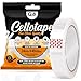 Price comparison product image G4GADGET Clear Cello Tape  24mm Wide, 45 Micron Thick, Strong Transparent Adhesive Tape for Packing, Wrapping & Office Use (1)
