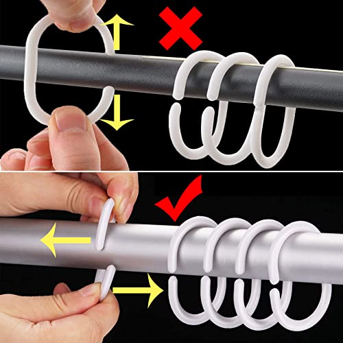 Ttincceer 180x200cm Albicocca Tenda da Doccia