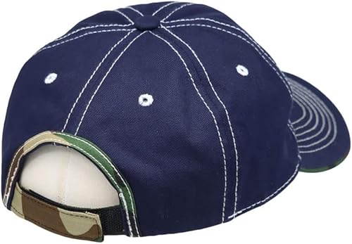 Miniatura 10 de WITHMOONS Sombrero de pesca de algodón con bordado de hueso de pescado, gorra de béisbol YZ10119