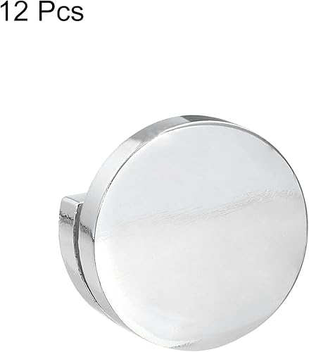 Miniatura 3 de HARFINGTON Clips de espejo, 12 clips de vidrio flotantes para espejo de 0.18 a 0.19 pulgadas de grosor, clips de espejo de baño para espejo sin