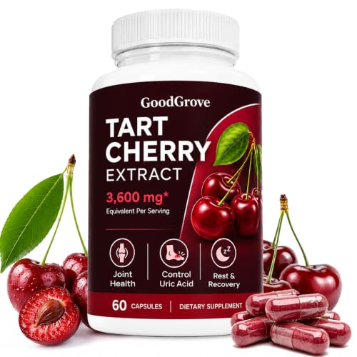 Good Grove Tart Cherry Extract Goodgrove Tart Cherry Cold Extracted 3600mg Supports Joint Comfort Vegan Non-gmo 60 Capsules
