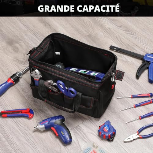 Workpro W081020 A Compact borsa porta attrezzi a bocca larga 30,5 cm - 4