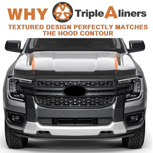 Image of TripleAliners Hood Bug Deflector Protector for 2024 2025 2026 Ford Ranger