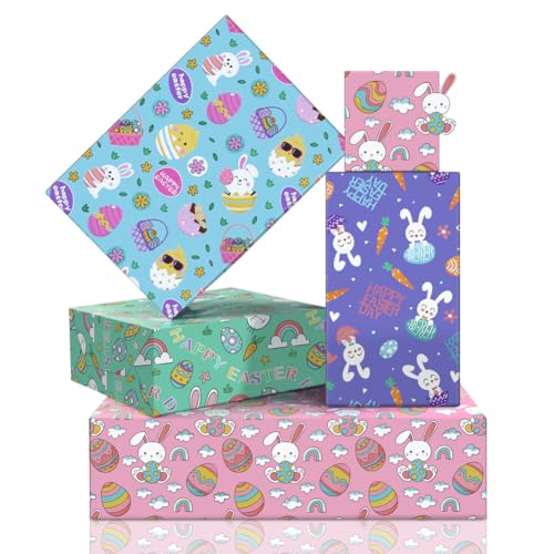 Papier cadeau de Pâques idéal pour sublimer vos chocolats et boîtes de surprises