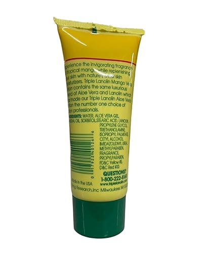 Miniatura 2 de Triple Lanolin 3 - Pack 2.25 Fl. Oz. Tubes Mango Vera Hand & Body Lotion Three - 2.25 Oz Tubes