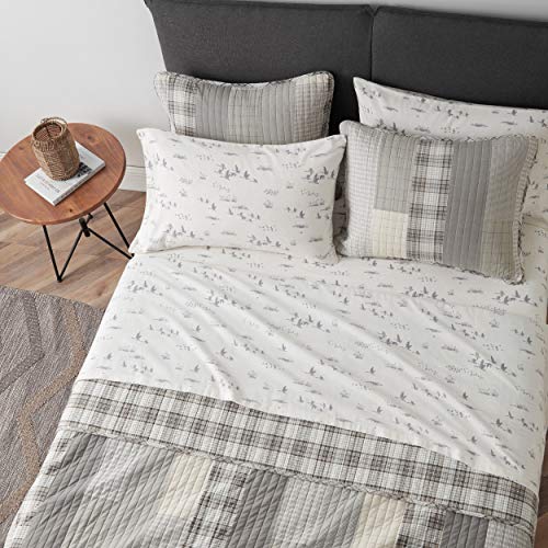 Image of Eddie Bauer - Flannel Sheets Full Size, Anti-Pilling & Wrinkle Resistant Cotton, Touchably Soft for All-Season Comfort - Bed Sheets with Matching Pillowcases & Fitted Sheet (Geese Meadow Yellow)