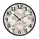 Silence absolu : l'horloge murale silencieuse adopte un mouvement de balayage précis pour garantir un environnement complètement sans bruit, ce qui est très approprié pour les chambres, les bureaux et les écoles.