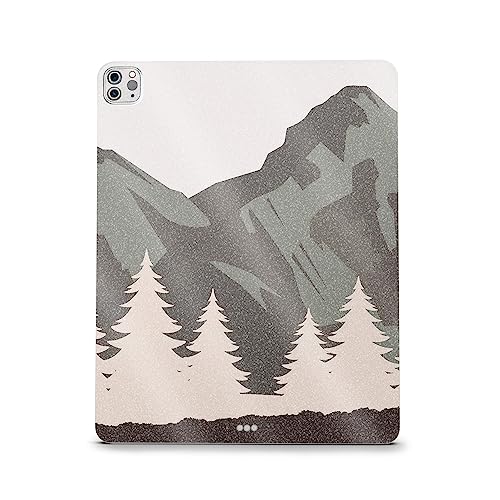 Image of MightySkins Carbon Fiber Skin Compatible with Apple iPad Pro 12.9 inch M2 6th Gen (2022) Full Wrap Kit - Forest Range | Protective, Durable Textured Carbon Fiber Finish | Easy to Apply | Made in The USA
