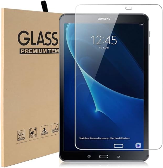 MadeRy [2 Pack] Screen Protector for Samsung Galaxy Tab A 10.1 inch (SM-T580/T581/T585), Clear High Definition Tempered Glass Film Compatible with Galaxy Tab A 10.1 inch (2018/2016)