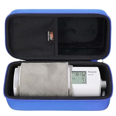 Hard EVA Carry Case Compatible with Panasonic EW3109W Portable Upper Arm Blood Pressure Monitor, Portablt Travel Blood Pressure Monitor Storage Box (Case Only)