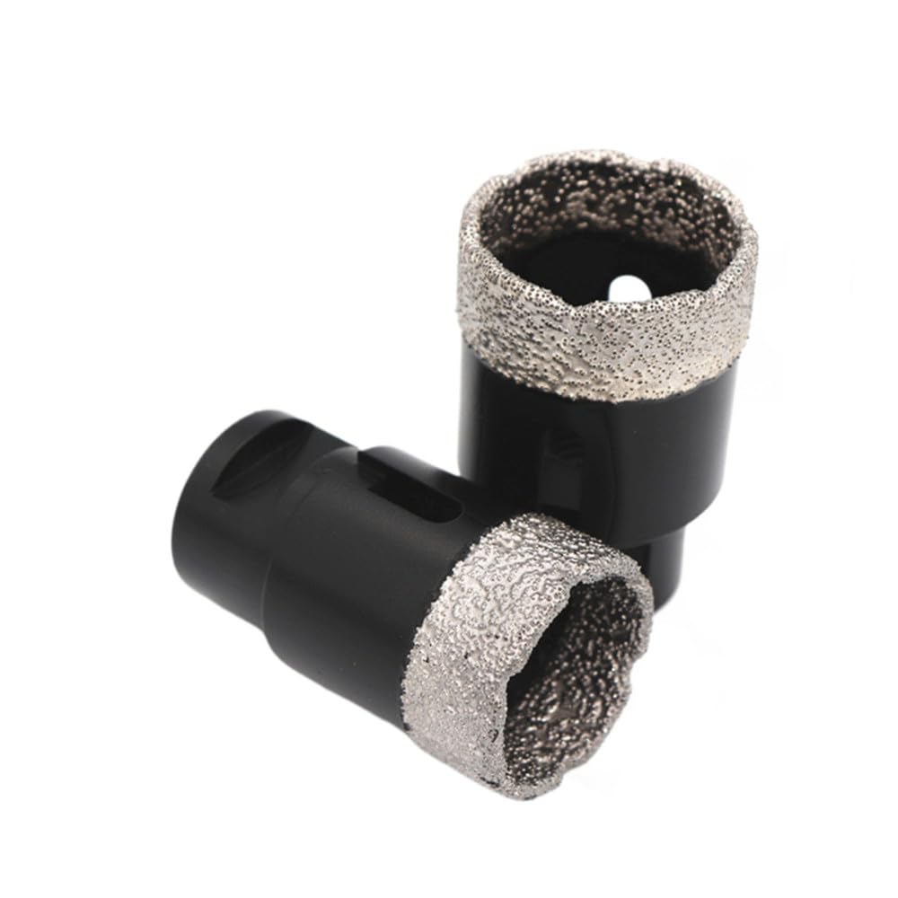 PULaif Diamond Core Drill Bit, Diamond Hole Saw Core Bit M14 Thread Dry Vacuum Brazed For Tile Marble Masonry 6-100mm(18mm)
