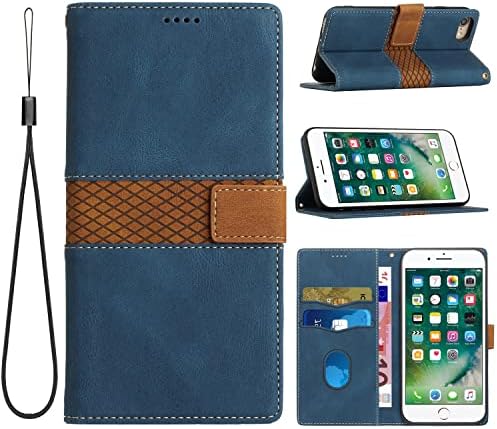 Coque Portefeuille Renforcée Noire Pour IPhone 7/8 - Antichoc Avec Fente Cachée