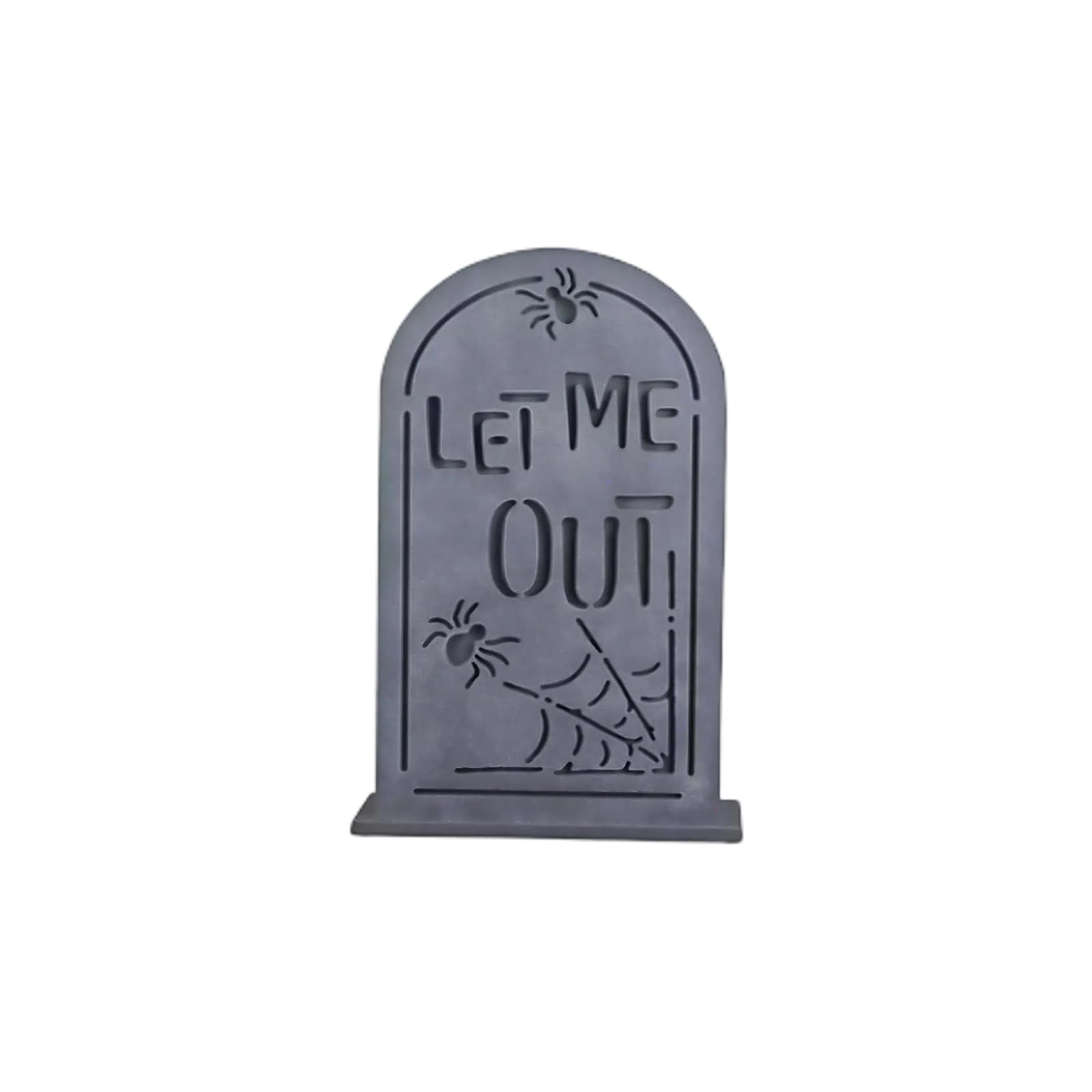 Halloween Tombstone Decoration Pre-Lit PVC Graveyard Accent for Yard Porch Window Party Tabletop Seasonal Display Halloween Tombstone Decoration Lighted Graveyard Decor