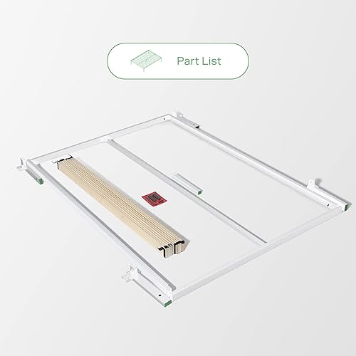 Miniatura 2 de Novilla Marco de cama individual de 14 pulgadas, marco de cama de plataforma de metal con almacenamiento, marco de cama de tamaño individual, no