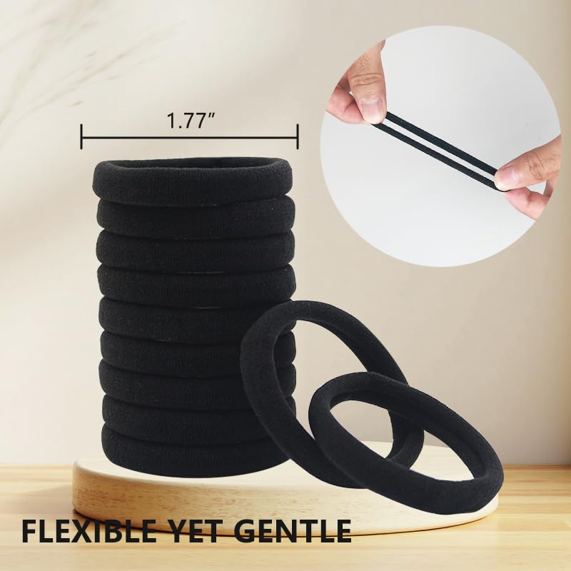100PCS Hair Ties for Women - Strong Stretchy Elastic Bands