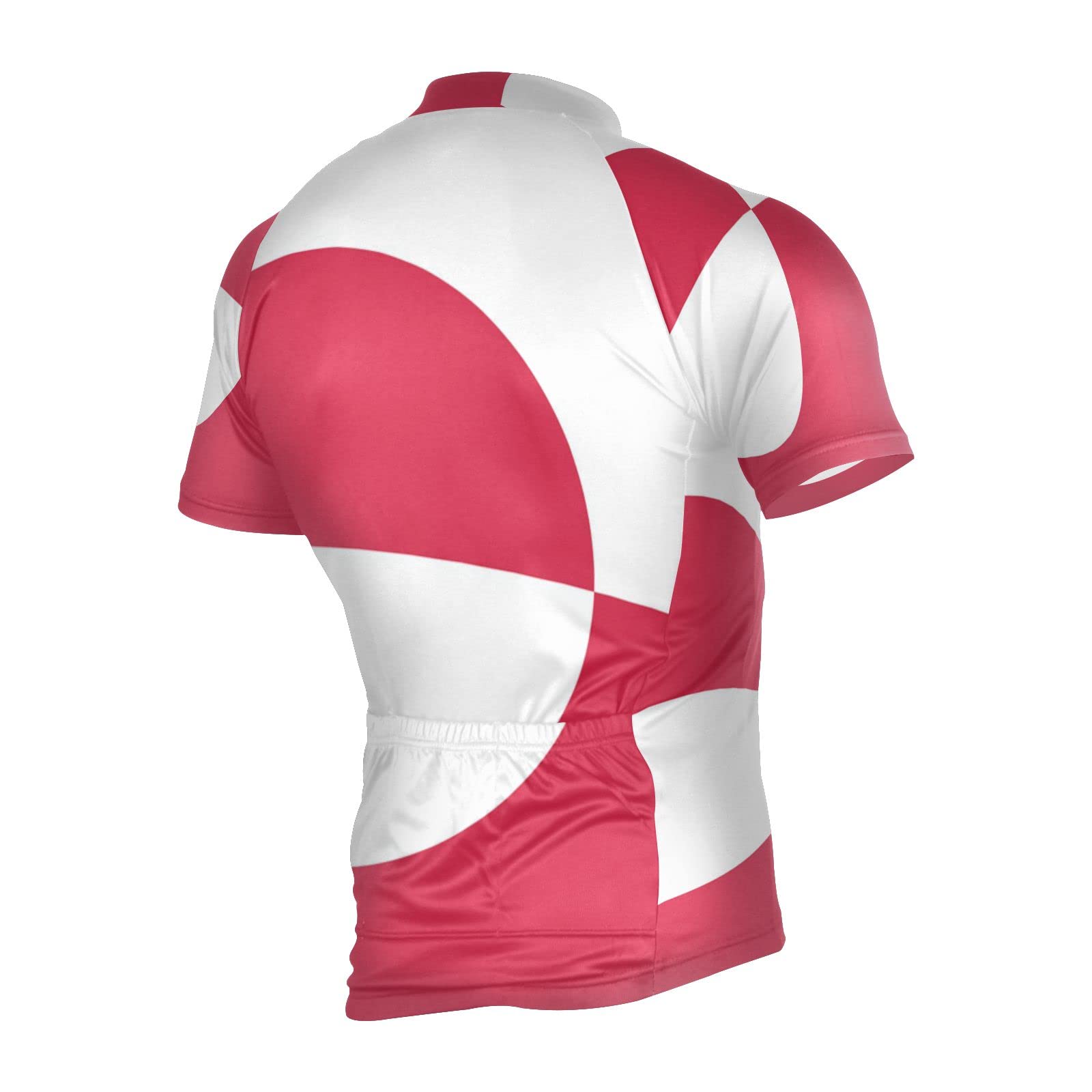 Greenland Flag Men's Cycling Jersey Short Sleeve Bike Jacket Biking Bicycle Jersey Shirt