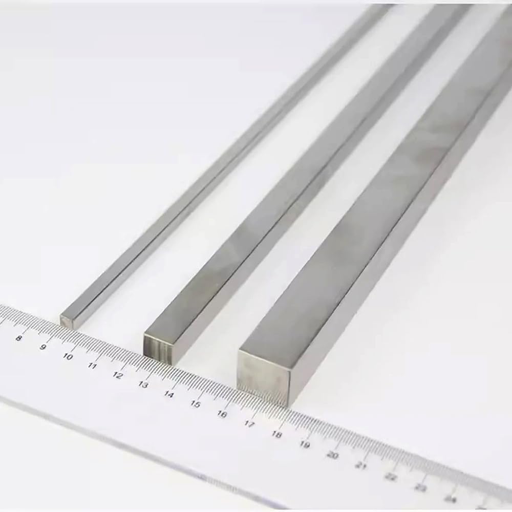 Barra piatta in acciaio inox, 304, per modellini di aeroplani ed elicotteri, lunghezza 100 mm, sezione trasversale quadrata
