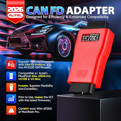 2026 Autel CAN FD Adapter, Support CANFD Protocol for GM 2020+, for Ford 2021+, for FCA Cars 2020+, for Toyota 2020+, etc., Work with Autel OBD2 Scanner MK808S MX808S MaxiSys Elite MK908 MS908 MS906BT - Image 3