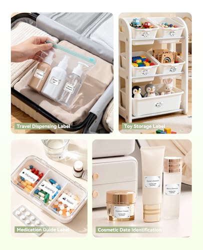 Image of NIIMBOT B1 Label Maker Machine with 3 Tapes, 50x30mm White /34x34mm ColorfulB /50x80mm Clear, Bluetooth Thermal Label Printer for Small Business,Office,Home,School (Green, 1 Printer+3 Roll Label)
