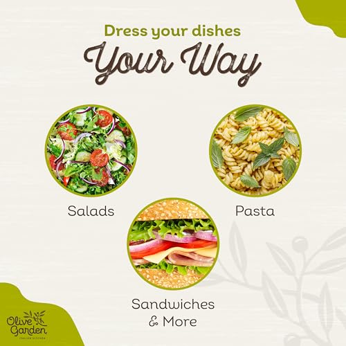 Image of Olive Garden Signature Italian Dressing, 36 fl. oz., Made with Italian Spices, Oil and Vinegar, Perfect Chicken Marinade, Sandwich Spread or Salad Dressing (Pack of 4)