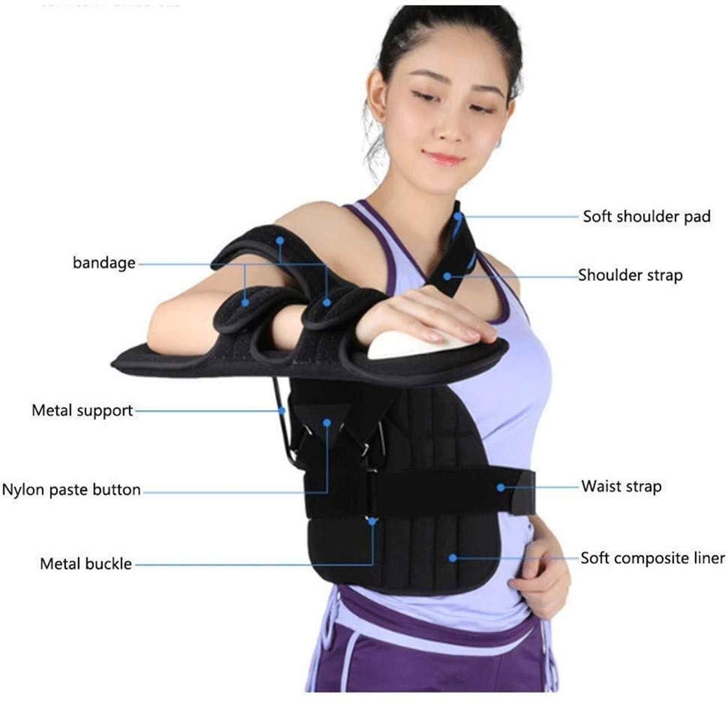Cabestrillo para brazo Soporte para hombro Eslinga para abducción de hombro Inmovilizador de manguito rotador Soporte de soporte para manguito rotador totalmente ajustable y soporte para cod