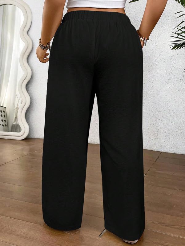 Image of DTR FASHION Women's Stretchable Solid Cotton Blend Casual Trouser