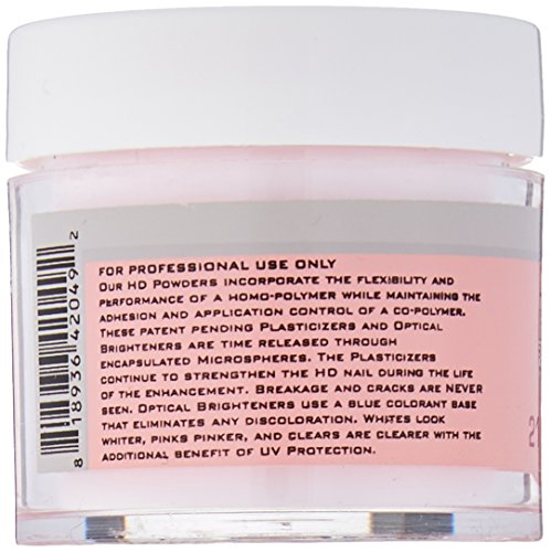 EZ Flow High Definition Pink Powder False Nails, 0.75 Ounce