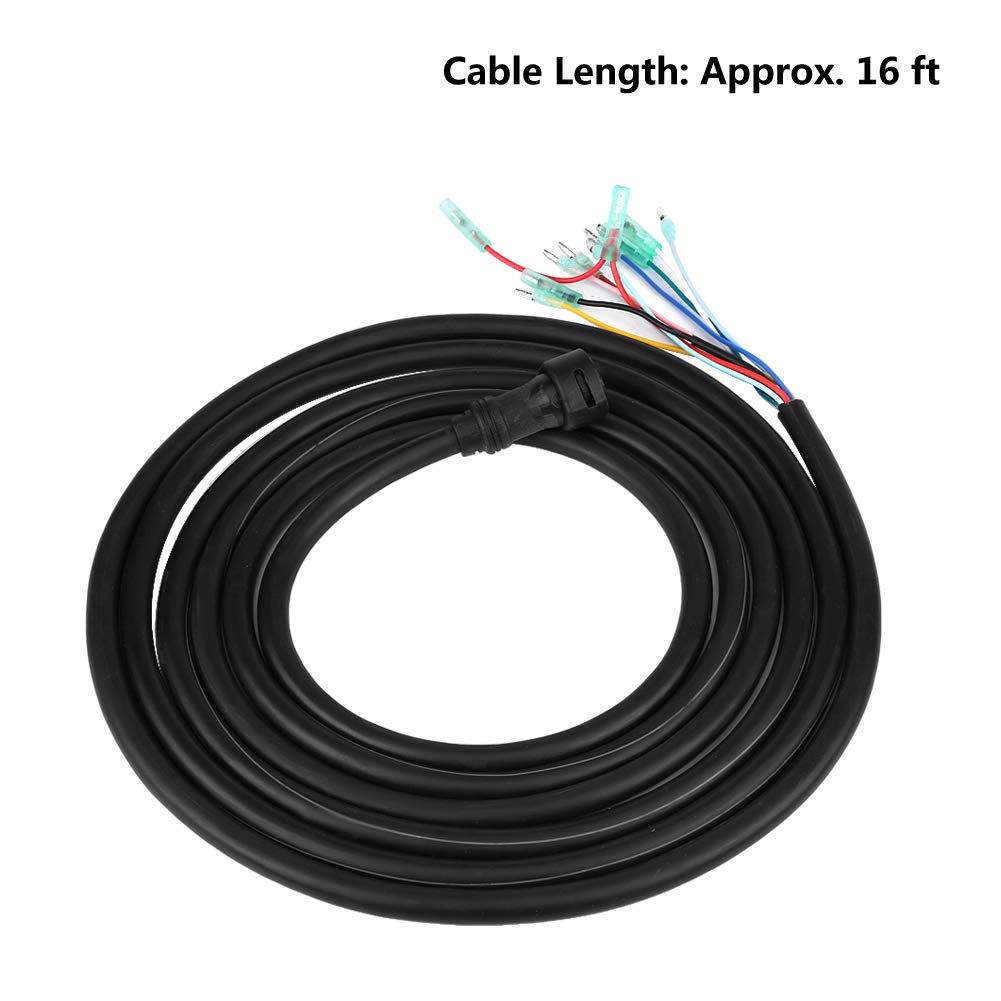 Cablaggio Marino Elettrico, Cavo 10 Pin da 16 Piedi con Connettore Compatibile con Yamaha 703, Ricambio 688-8258A-20-00 per Scatola Comandi di Motore Fuoribordo Nautico