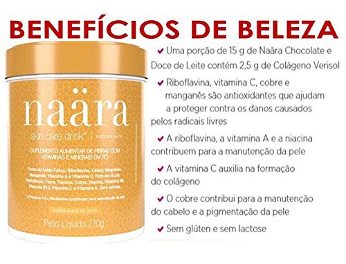 Naära Skin Care Drink Doce de Leite 270g, Naära
