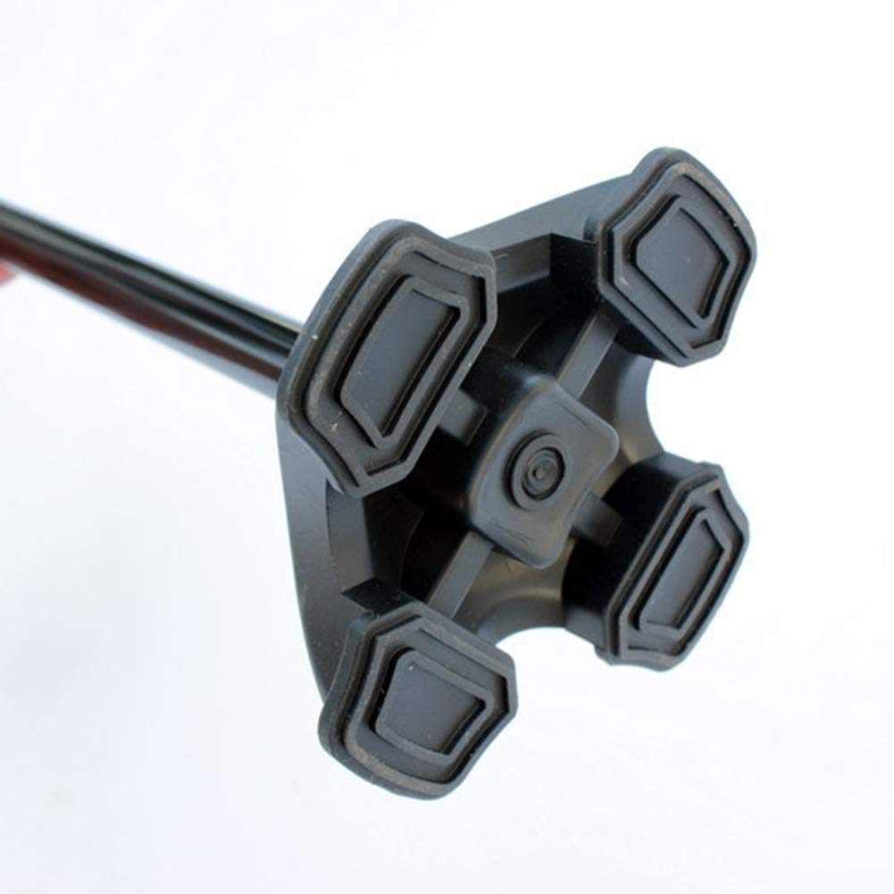 Bastón Plegable, bastón para Caminar con luz LED, Cuatro Patas Antideslizantes/aleación de Aluminio, Mango Doble, Altura Ajustable 86-98 cm, para Acampar, Escalar, Correr, muletas Times