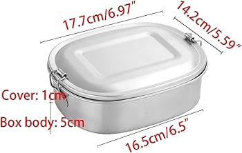 Amazon｜Shi ZX 304ステンレス鋼スクエアランチボックスベントフード