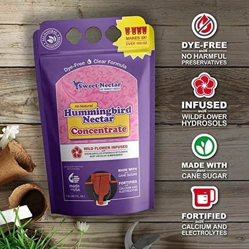 image for Sweet-Seed Hummingbird Nectar, Concentrate - Makes 3X The Volume- 1.5 