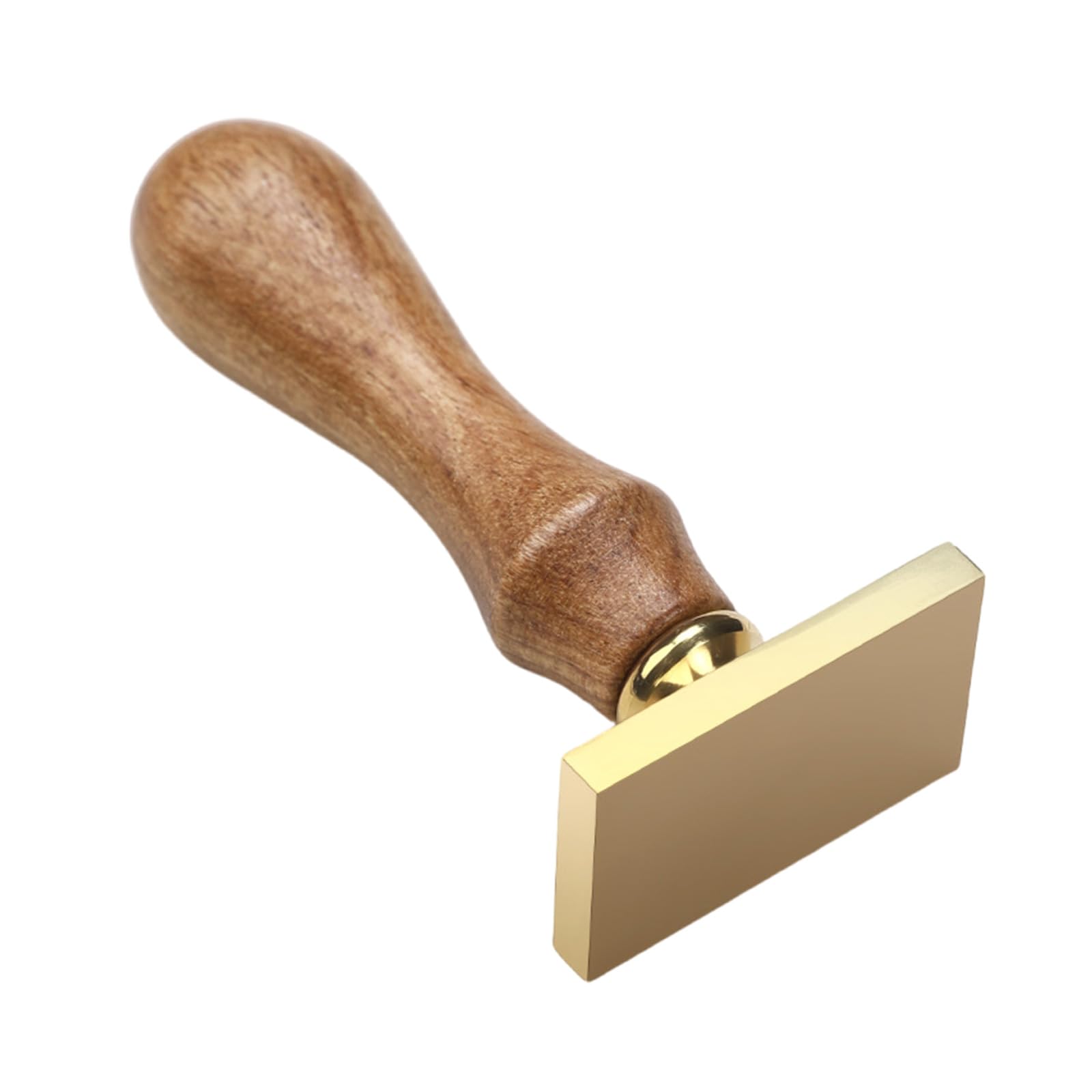 Limtula Unfinished Seal Stamp Head with Wood Handle for Seal Envelope Card Flower Heart Round Square Handcraft Enthusiast