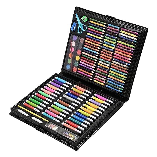Image of Deluxe Drawing and Painting Art Set Crayon Color Set for Kids | Case Art & Craft Supplies | Great return Gift (Modern, 150)
