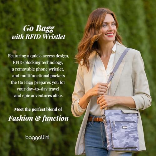 Image of Baggallini womens Go Bagg With Rfid Phone Wristlet