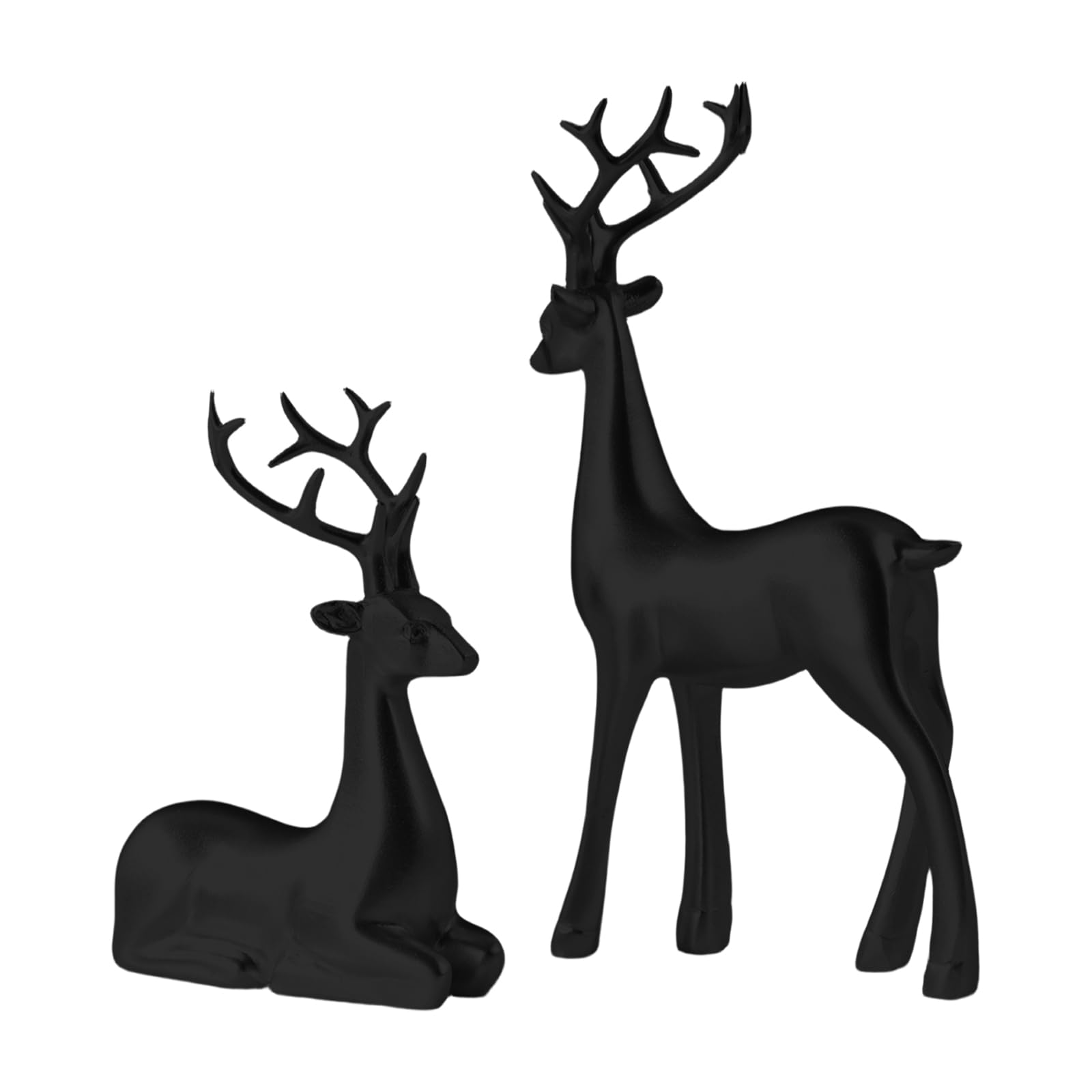 YROHGKPN Bright Resin Reindeer Figurine Holiday Decors Christmas Centerpieces Colorful Christmas Reindeer for Family Celebration Sturdy Holiday Party Centerpieces