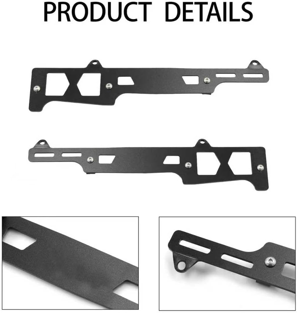 141-638 Linear Spark Plug Wire Clamp 4-Wire 7-8mm 2-Pack for Small Block Chevy SBC (1959-1986) & JKU (Black)