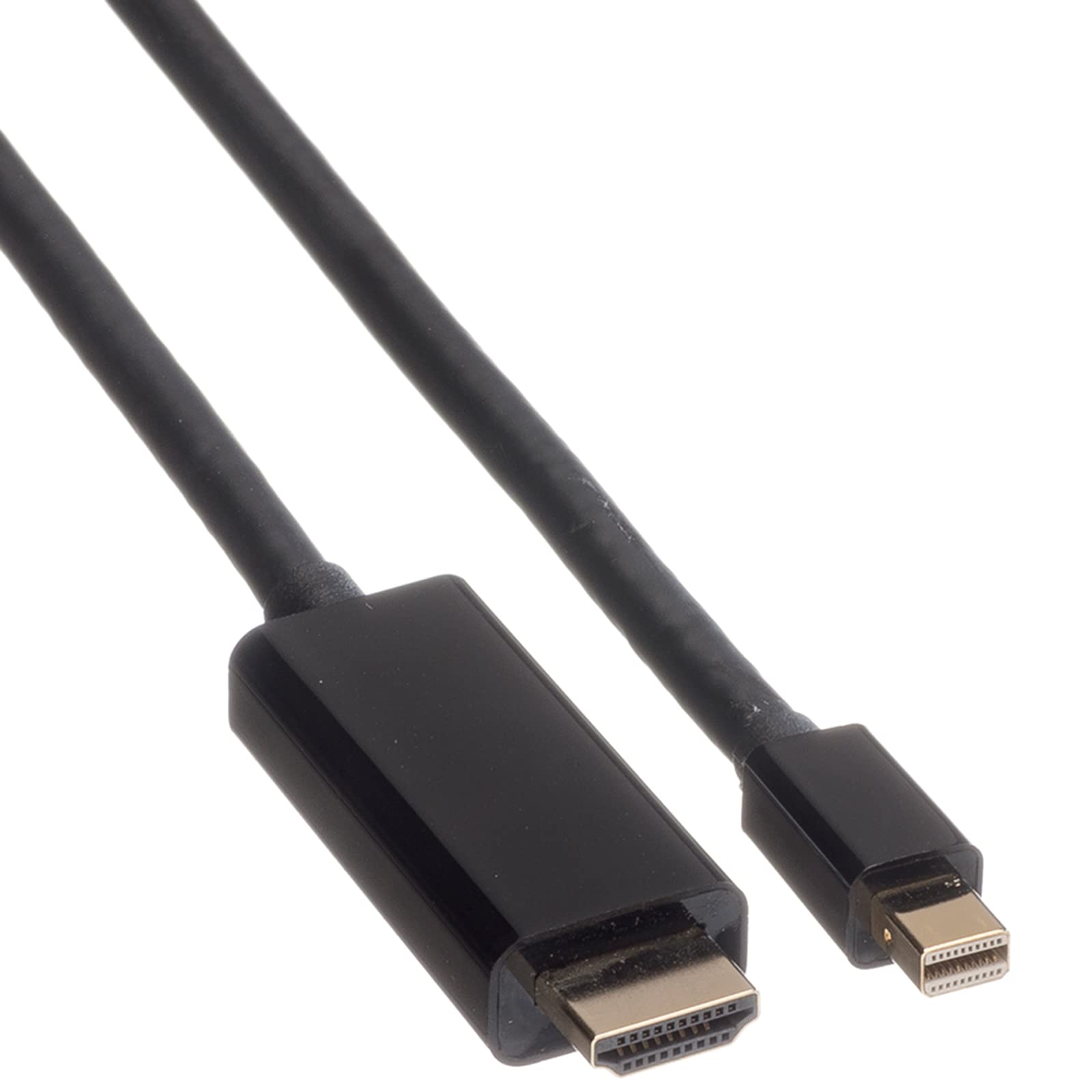 ROLINE Câble Mini DisplayPort avec connecteur HDMI M/M - Transmission sur écran de la vidéo et de l'audio - manteau PVC noir - 1m